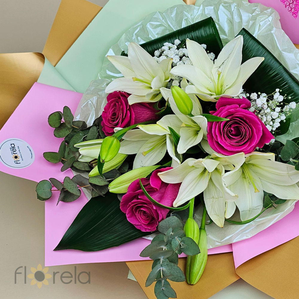 Mint-pink buket - Slika 2