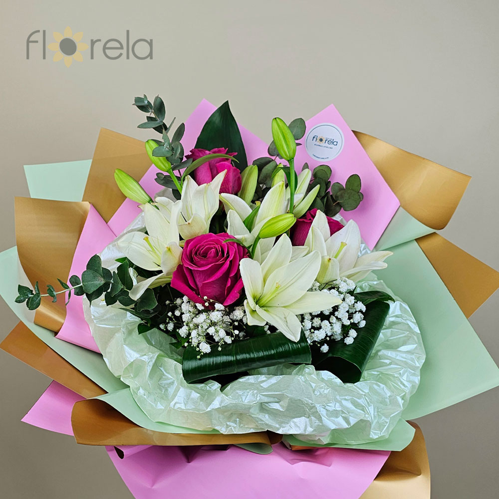 Mint-pink buket - Slika 3